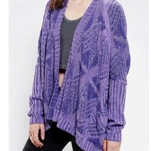 Urban Outfitters Sparkle & Fade Geoplaited Sweater